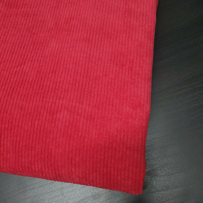 Italian 100% Cotton Velvet Corduroy Fabric – 58" Wide Plain & Printed Jumbo / Needle Cord for Upholstery & Dressmaking