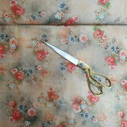 Polyester Faux Raw Silk Digital Print Fabric – 44" Wide Floral, Abstract & Frida Kahlo Inspired Dress, Craft & Quilting