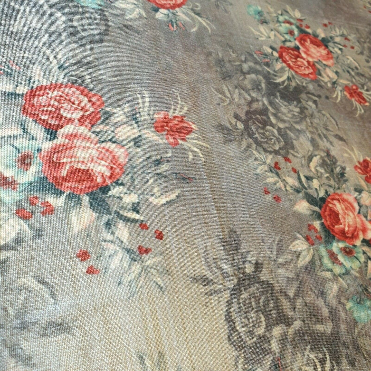 Polyester Faux Raw Silk Digital Print Fabric – 44" Wide Floral, Abstract & Frida Kahlo Inspired Dress, Craft & Quilting
