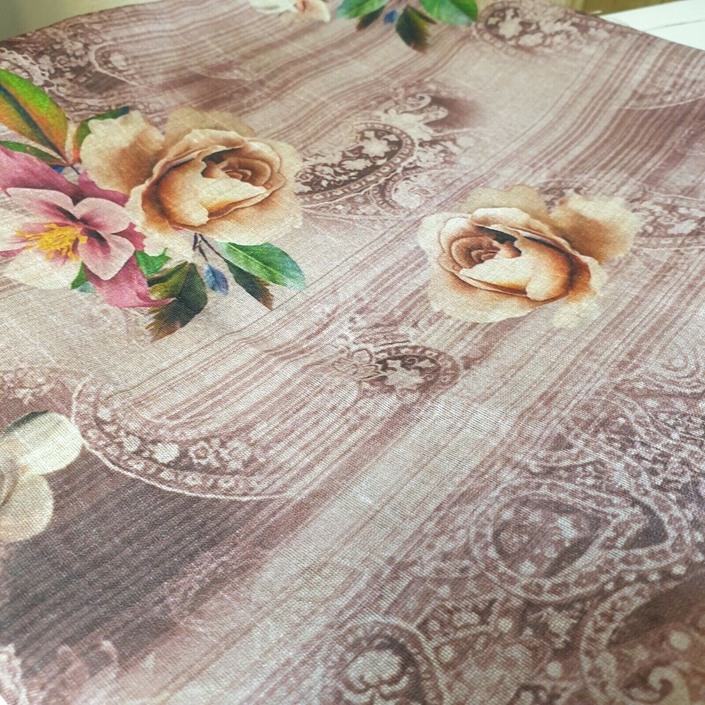 Polyester Faux Raw Silk Digital Print Fabric – 44" Wide Floral, Abstract & Frida Kahlo Inspired Dress, Craft & Quilting