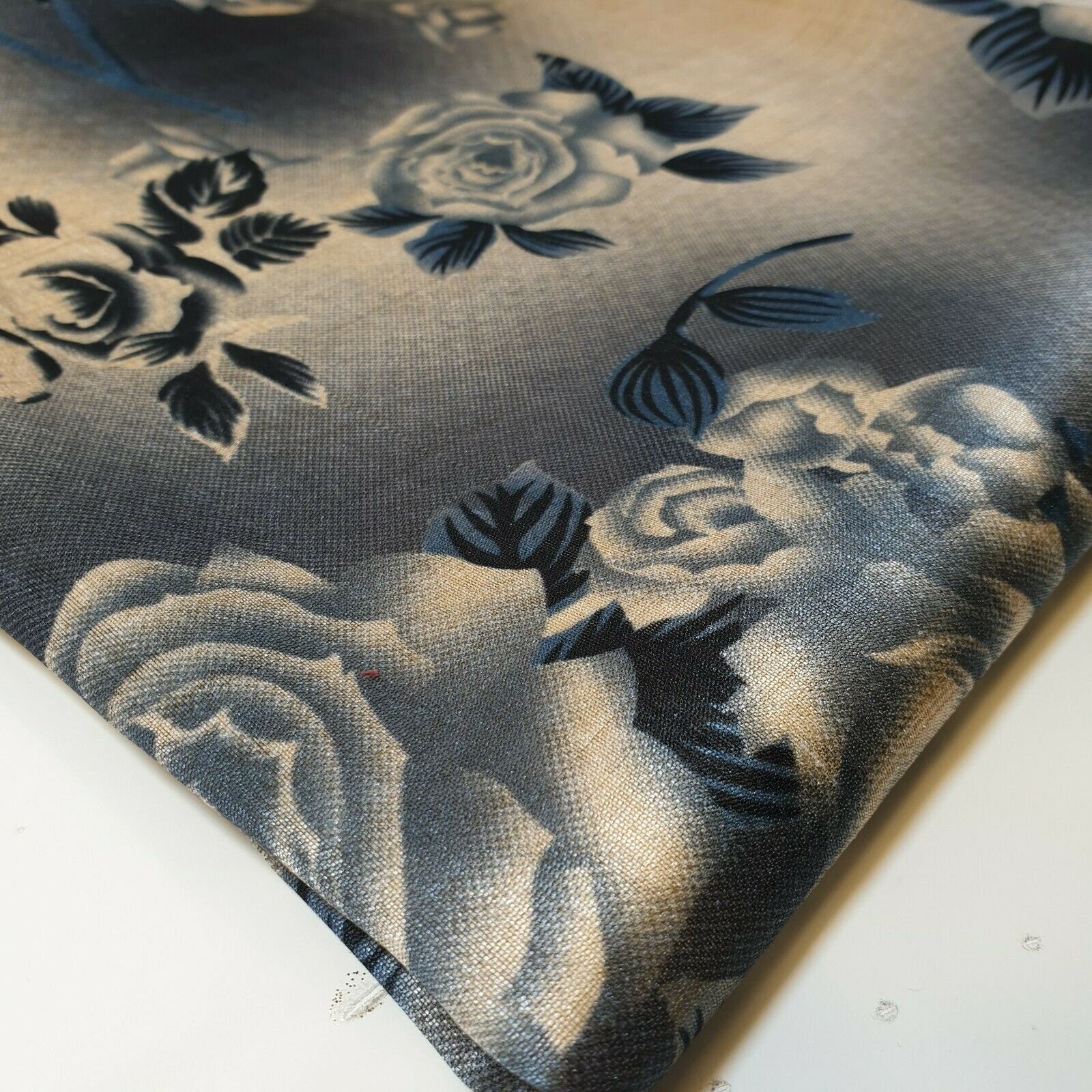 Polyester Faux Raw Silk Digital Print Fabric – 44