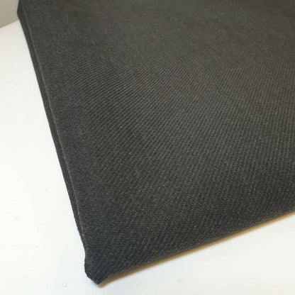 Charcoal Viscose Drill Stretch Jersey Fabric – Rayon Spandex Dress Material 58" Wide