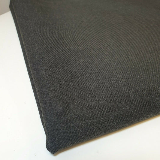 Charcoal Viscose Drill Stretch Jersey Fabric – Rayon Spandex Dress Material 58" Wide