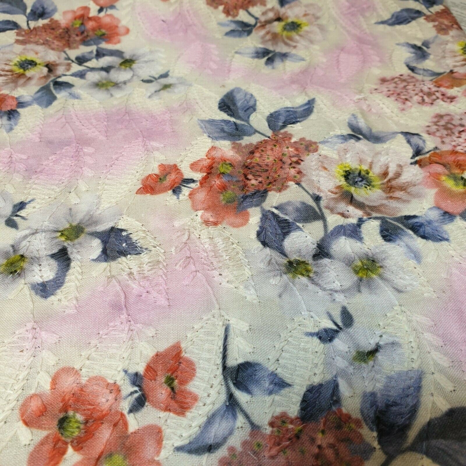 Pure Cotton Broderie Anglaise Fabric – 44