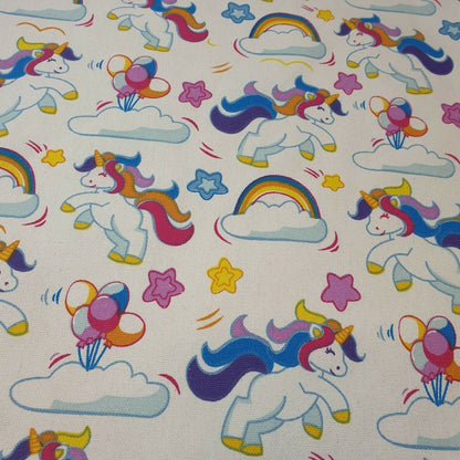 100% Cotton Printed Canvas Fabric – 58" Wide Durable Material for Crafts, Bags & Home Décor