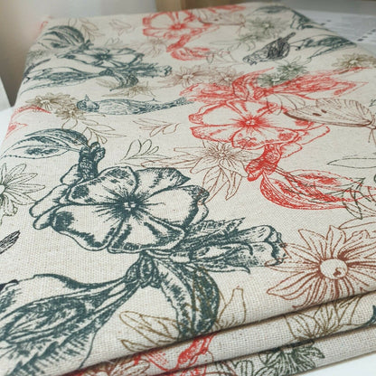 100% Cotton Printed Canvas Fabric – 58" Wide Durable Material for Crafts, Bags & Home Décor
