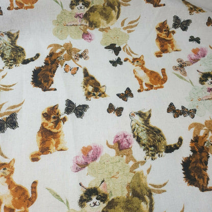 100% Cotton Printed Canvas Fabric – 58" Wide Durable Material for Crafts, Bags & Home Décor
