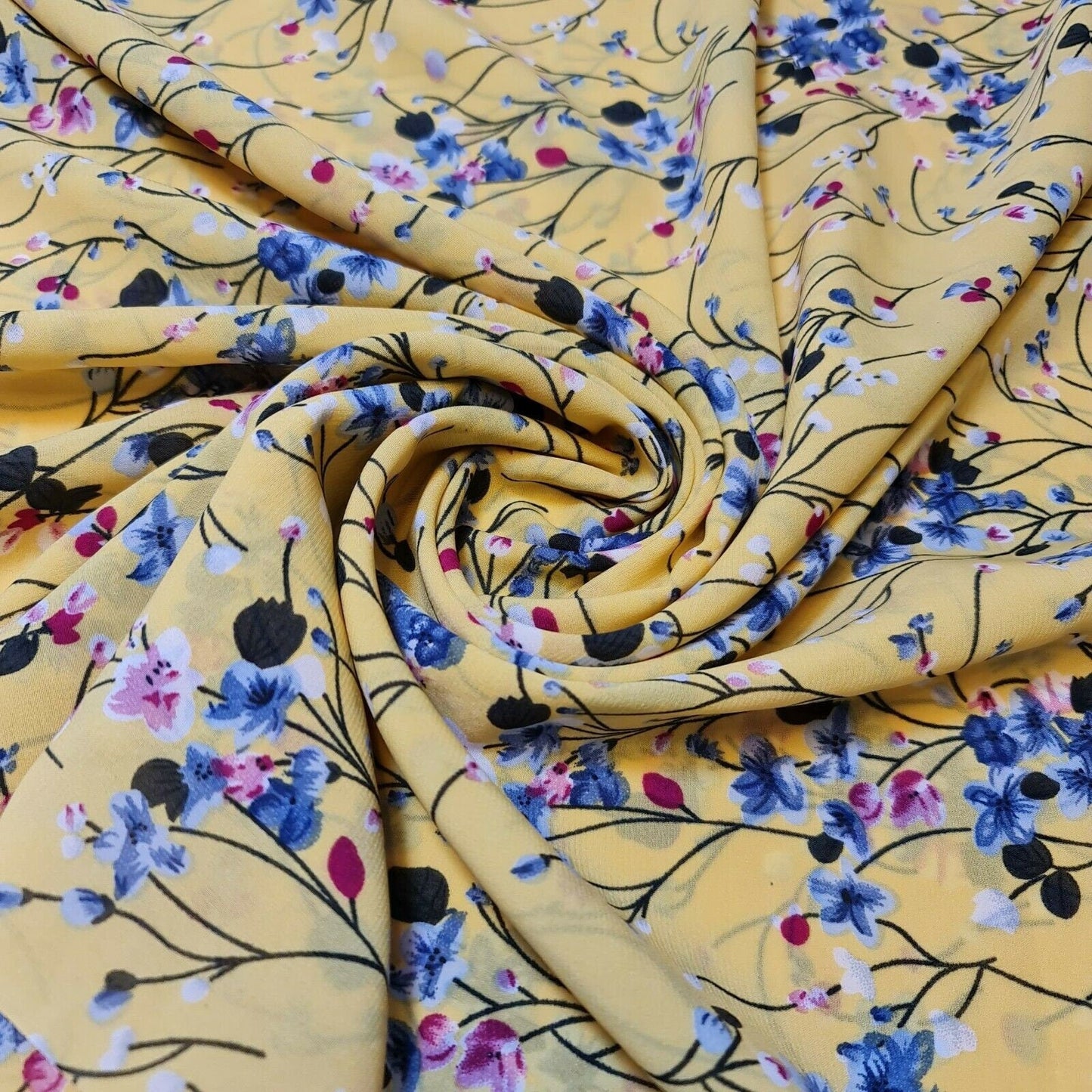 Floral, Polka, Animal & Paisley Printed Fabric – 58" Wide Georgette, Chiffon & Crepe Dress Material