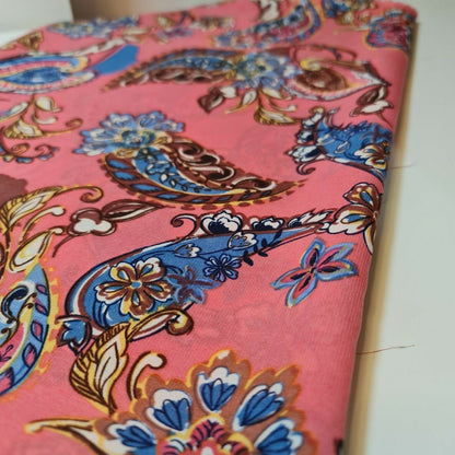 Floral, Polka, Animal & Paisley Printed Fabric – 58" Wide Georgette, Chiffon & Crepe Dress Material