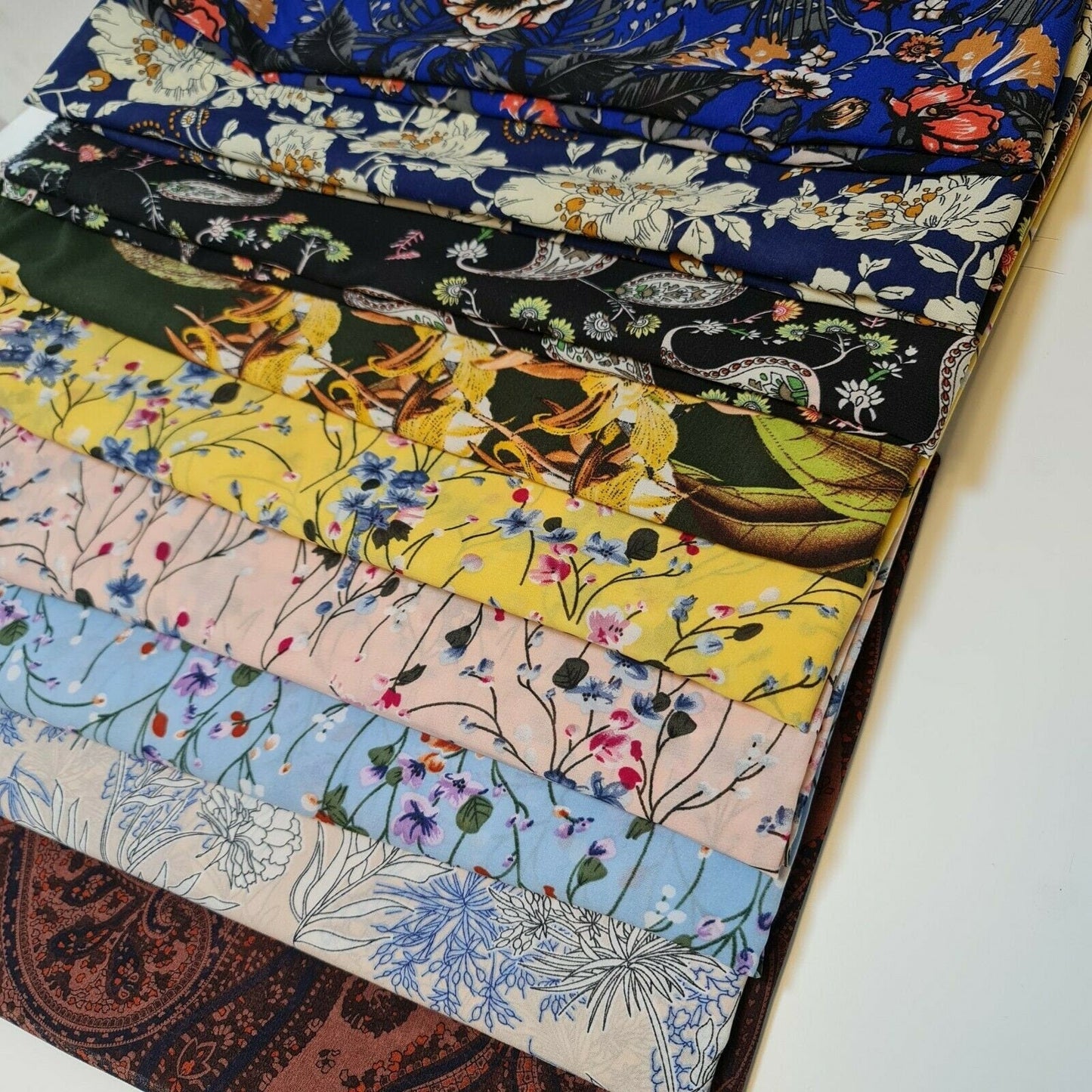 Floral, Polka, Animal & Paisley Printed Fabric – 58" Wide Georgette, Chiffon & Crepe Dress Material