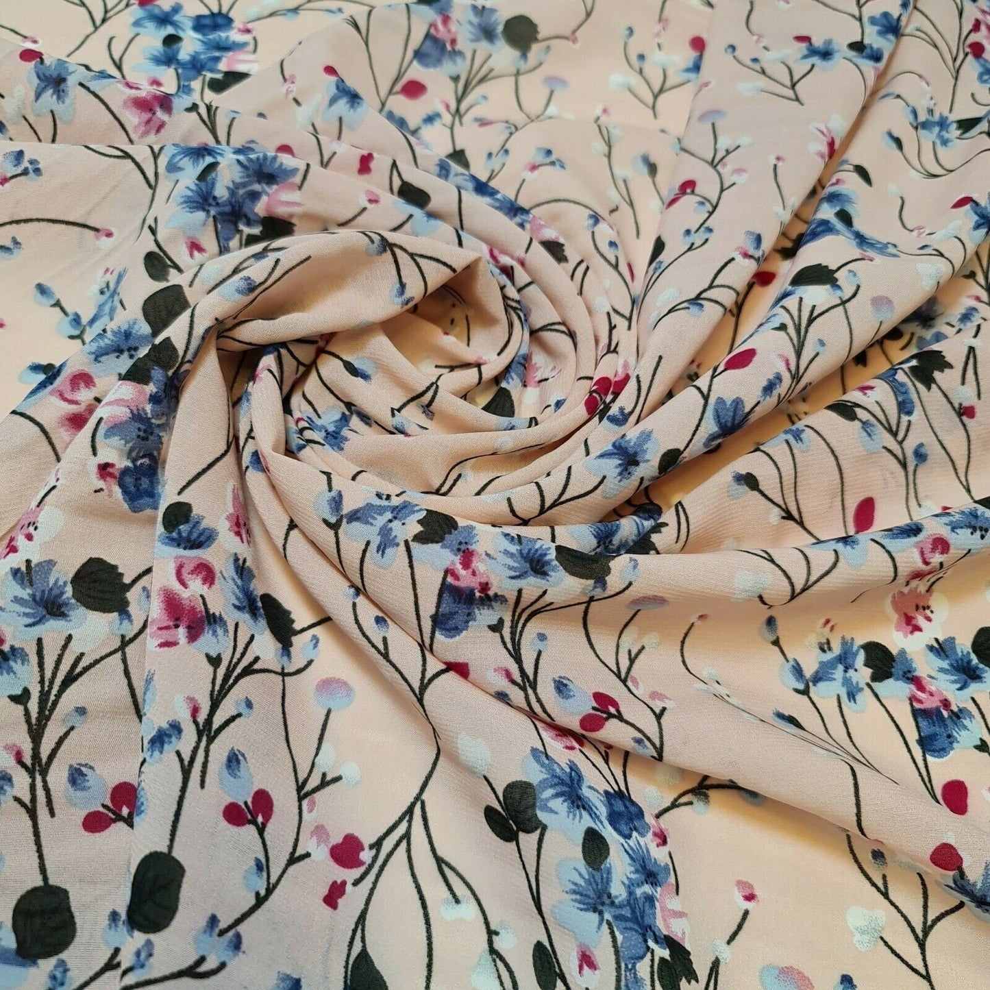 Floral, Polka, Animal & Paisley Printed Fabric – 58" Wide Georgette, Chiffon & Crepe Dress Material