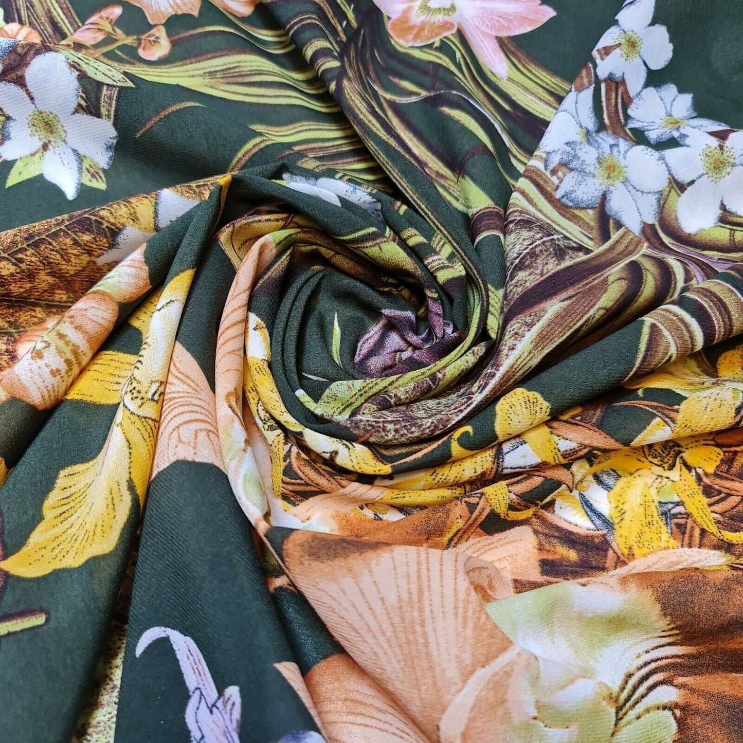 Floral, Polka, Animal & Paisley Printed Fabric – 58" Wide Georgette, Chiffon & Crepe Dress Material
