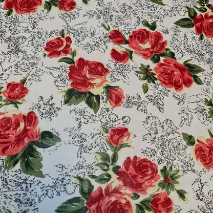 Floral, Polka, Animal & Paisley Printed Fabric – 58" Wide Georgette, Chiffon & Crepe Dress Material