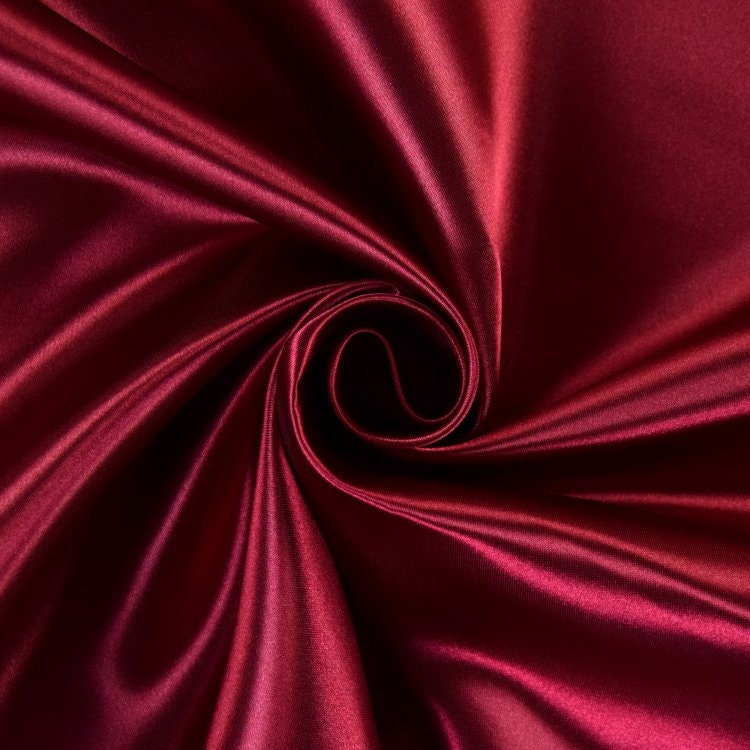 Luxury Poly Silk Satin Fabric – 58” Wide | Smooth, Shiny, Plain Material for Dressmaking, Crafts & Weddings – Sold by the Metre (EPR)