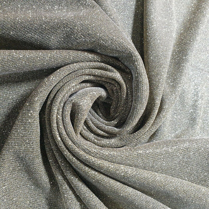 Shimmer Moonlight Stretch Glitter Nylon Fabric – 58" Wide Stardust Backdrop, Dress & Craft Material