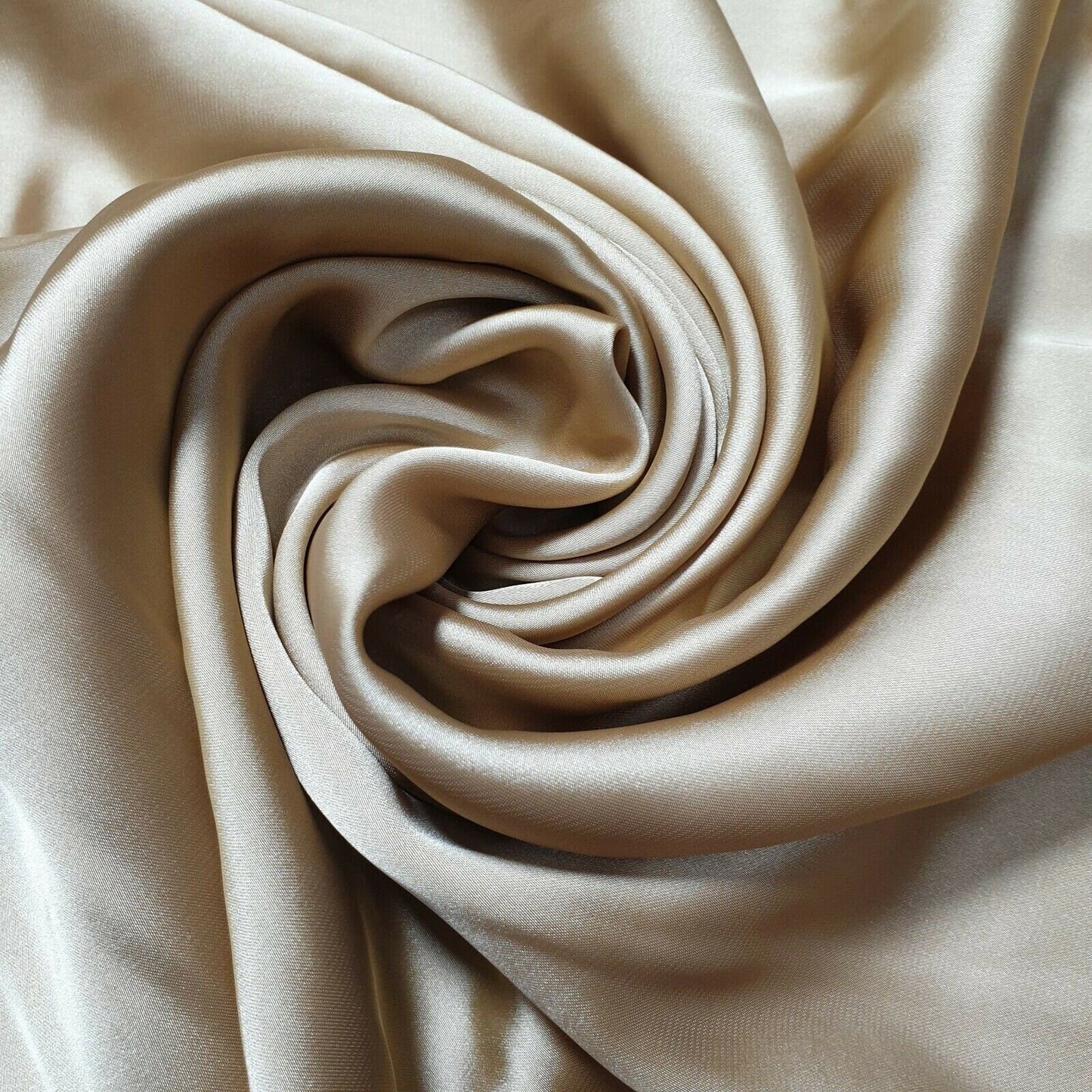 Silky Charmeuse Satin Fabric – 44" Wide Luxury Glossy Silk-Like Weave for Bridal Dress, Draping & Décor