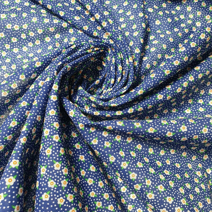 Printed Polycotton Fabric – 44" Wide – Floral, Animal, Nautical, Stars, Stripes, Fruit & Seasonal Craft Material by the Metre