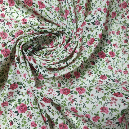 Printed Polycotton Fabric – 44" Wide – Floral, Animal, Nautical, Stars, Stripes, Fruit & Seasonal Craft Material by the Metre