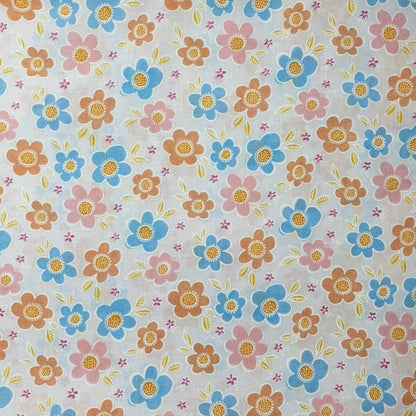 Printed Polycotton Fabric – 44" Wide – Floral, Animal, Nautical, Stars, Stripes, Fruit & Seasonal Craft Material by the Metre