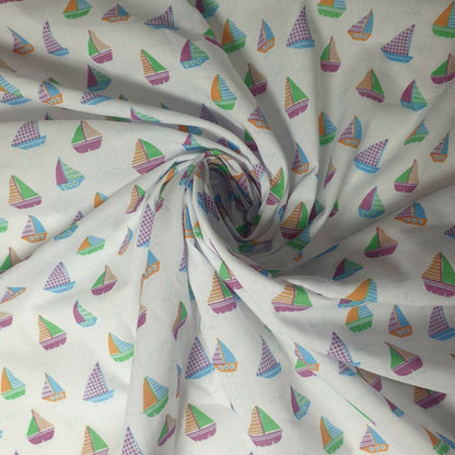 Printed Polycotton Fabric – 44" Wide – Floral, Animal, Nautical, Stars, Stripes, Fruit & Seasonal Craft Material by the Metre