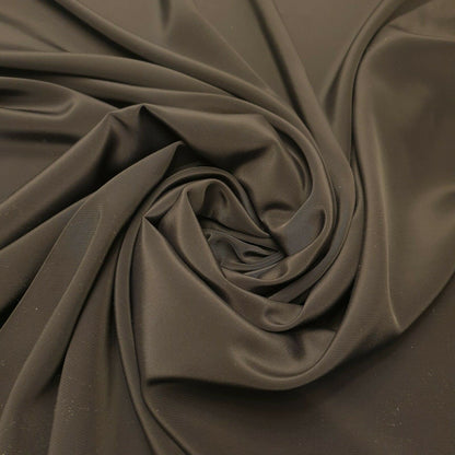 Black Premium Crepe DE Chine Fabric Silky Plain Dyed Dress Craft 150cm Wide
