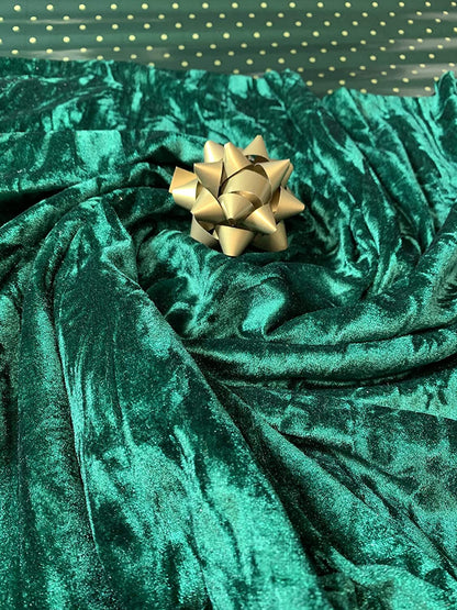 Premium Marble Crushed Velvet Fabric – 58" Wide Solid Colours Medium Weight Stretch Material