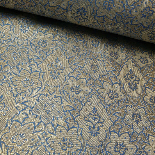 Indian Jacquard Banarasi Brocade Fabric – 44" Wide Print for Dress, Craft & Décor by the Metre