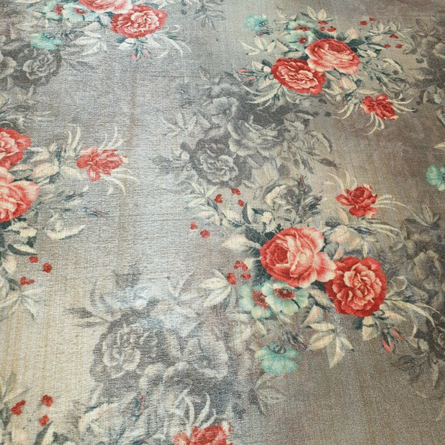 Polyester Faux Raw Silk Digital Print Fabric – 44" Wide Floral, Abstract & Frida Kahlo Inspired Dress, Craft & Quilting