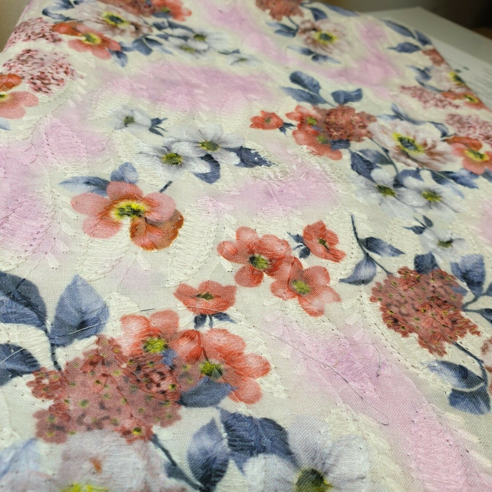 Pure Cotton Broderie Anglaise Fabric – 44