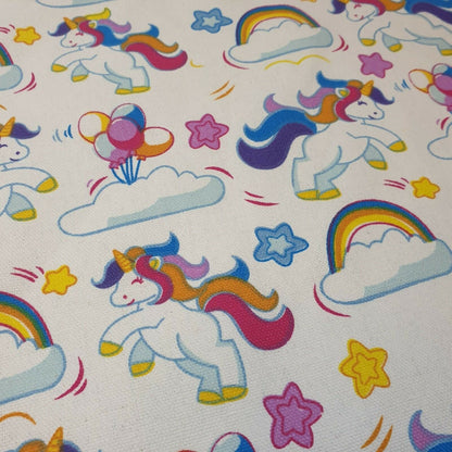100% Cotton Printed Canvas Fabric – 58" Wide Durable Material for Crafts, Bags & Home Décor