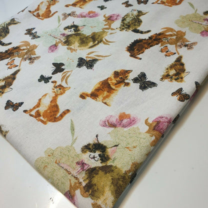 100% Cotton Printed Canvas Fabric – 58" Wide Durable Material for Crafts, Bags & Home Décor