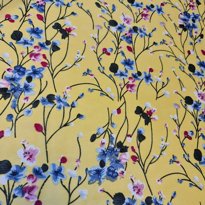 Floral, Polka, Animal & Paisley Printed Fabric – 58" Wide Georgette, Chiffon & Crepe Dress Material