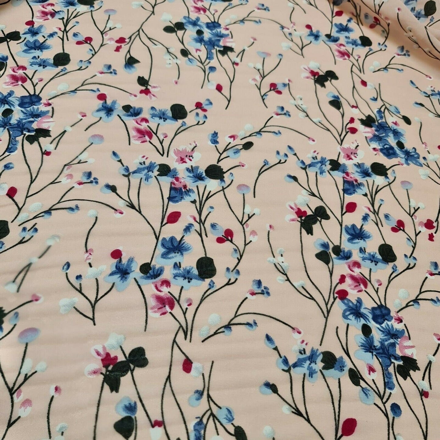 Floral, Polka, Animal & Paisley Printed Fabric – 58" Wide Georgette, Chiffon & Crepe Dress Material