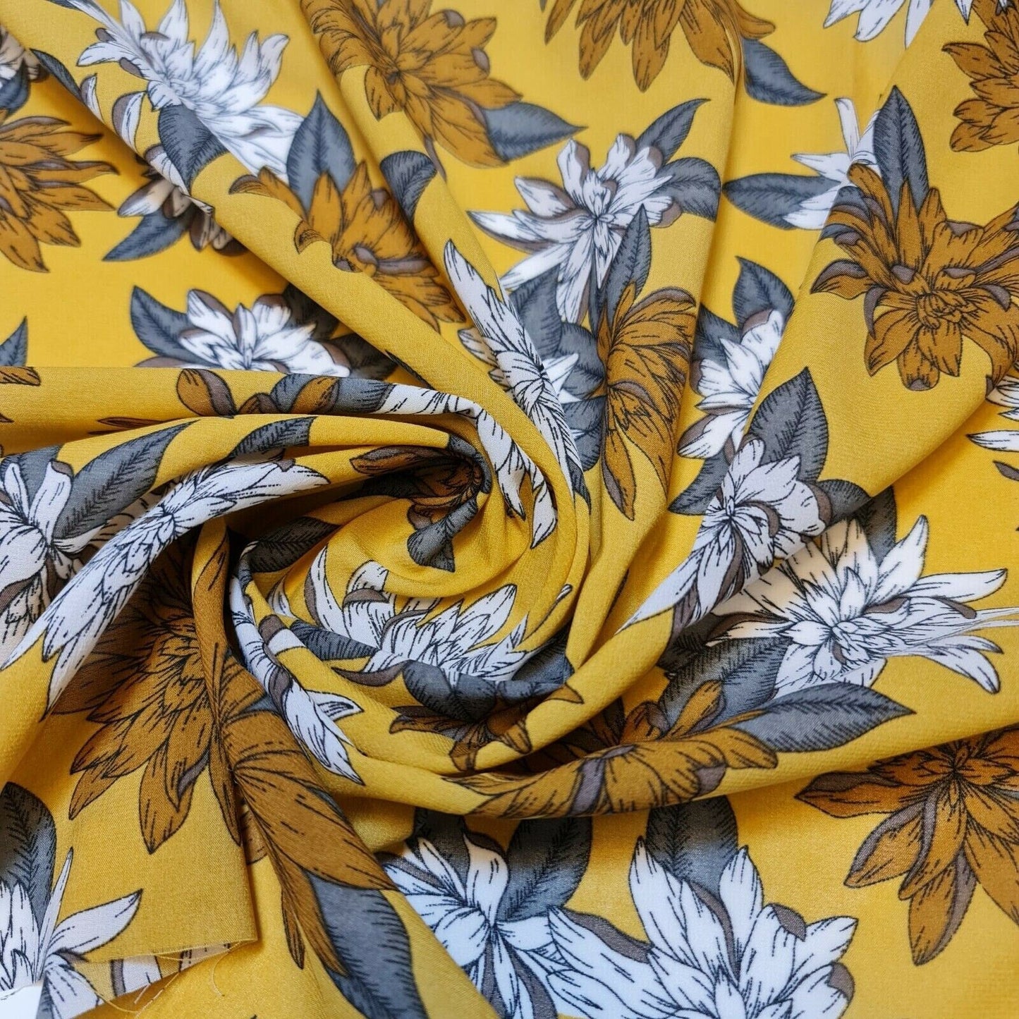 Floral, Polka, Animal & Paisley Printed Fabric – 58" Wide Georgette, Chiffon & Crepe Dress Material