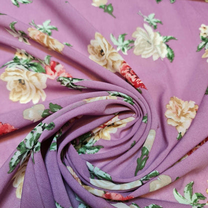 Floral, Polka, Animal & Paisley Printed Fabric – 58" Wide Georgette, Chiffon & Crepe Dress Material
