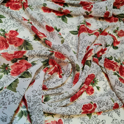 Floral, Polka, Animal & Paisley Printed Fabric – 58" Wide Georgette, Chiffon & Crepe Dress Material