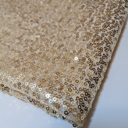 Sequin Fabric – Sparkly Shiny Bling, 58" Wide Dress, Craft & Table Drape Material with 50" Embroidered Sequins