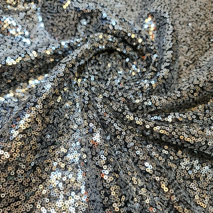Sequin Fabric – Sparkly Shiny Bling, 58" Wide Dress, Craft & Table Drape Material with 50" Embroidered Sequins