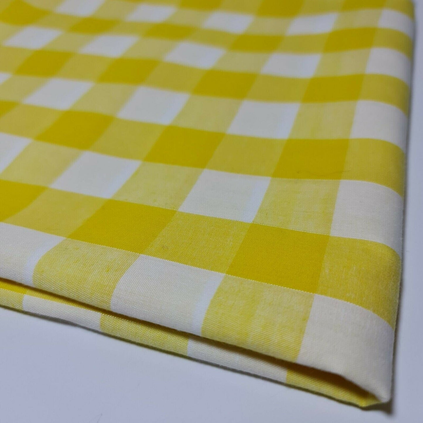 Polycotton Gingham Check Fabric – 1/8", 1/4", 1" Checks | Dress, Craft & Uniform Material (44” Wide, Sold by the Meter)