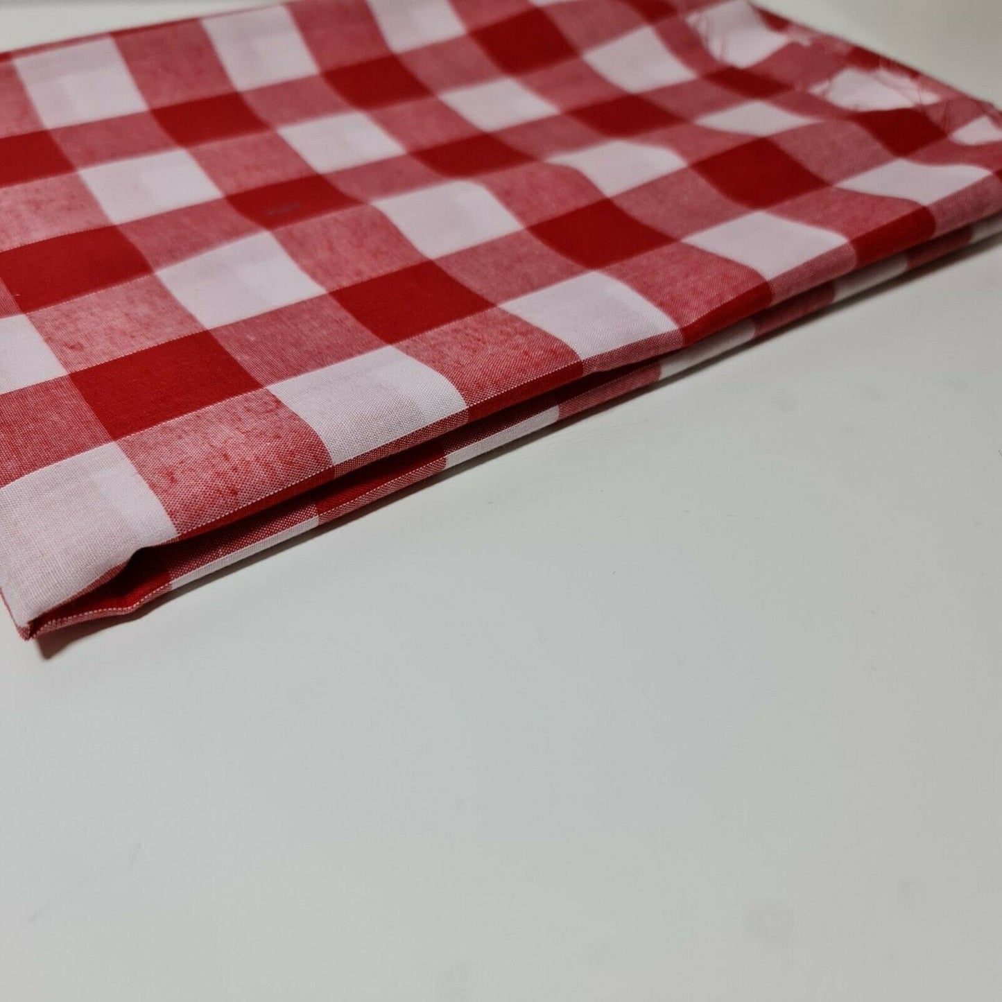 Polycotton Gingham Check Fabric – 1/8", 1/4", 1" Checks | Dress, Craft & Uniform Material (44” Wide, Sold by the Meter)