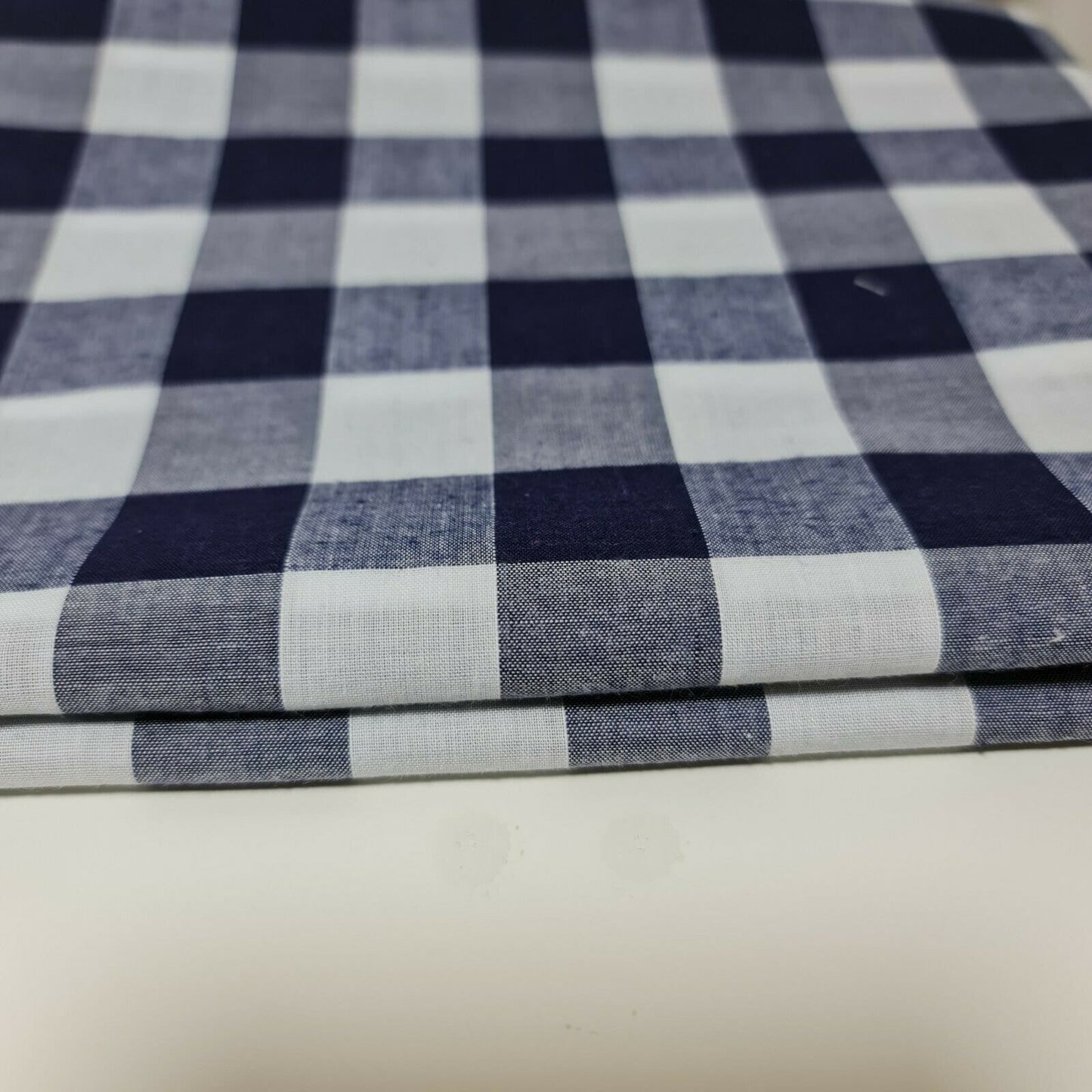 Polycotton Gingham Check Fabric – 1/8", 1/4", 1" Checks | Dress, Craft & Uniform Material (44” Wide, Sold by the Meter)