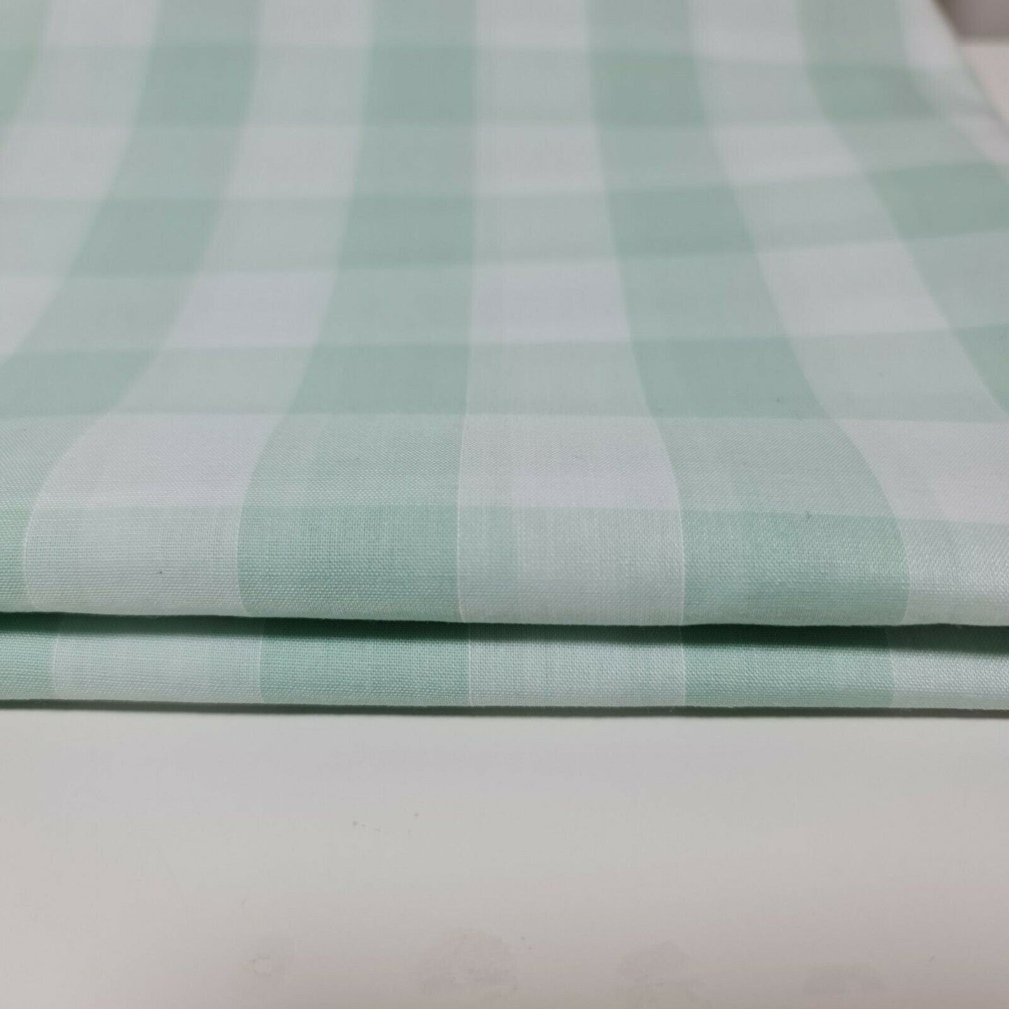 Polycotton Gingham Check Fabric – 1/8", 1/4", 1" Checks | Dress, Craft & Uniform Material (44” Wide, Sold by the Meter)