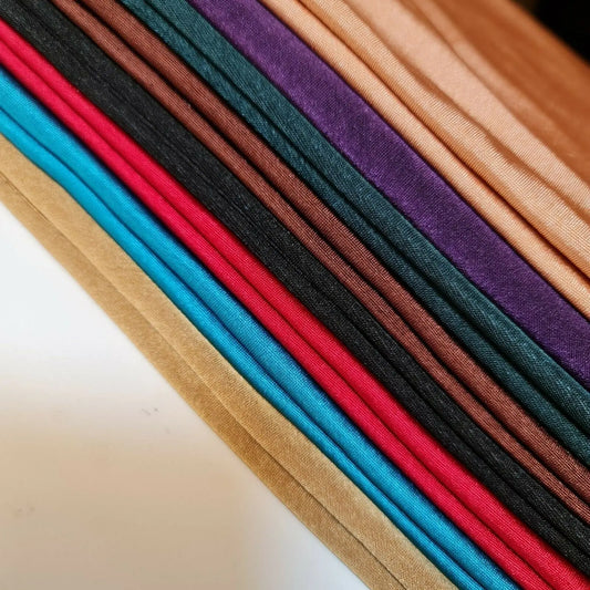 Plain Solid ITY Jersey Fabric | 58" (147cm) Wide Nylon Lycra 4-Way Stretch Spandex Dress & Swim Material – Sold by the Metre