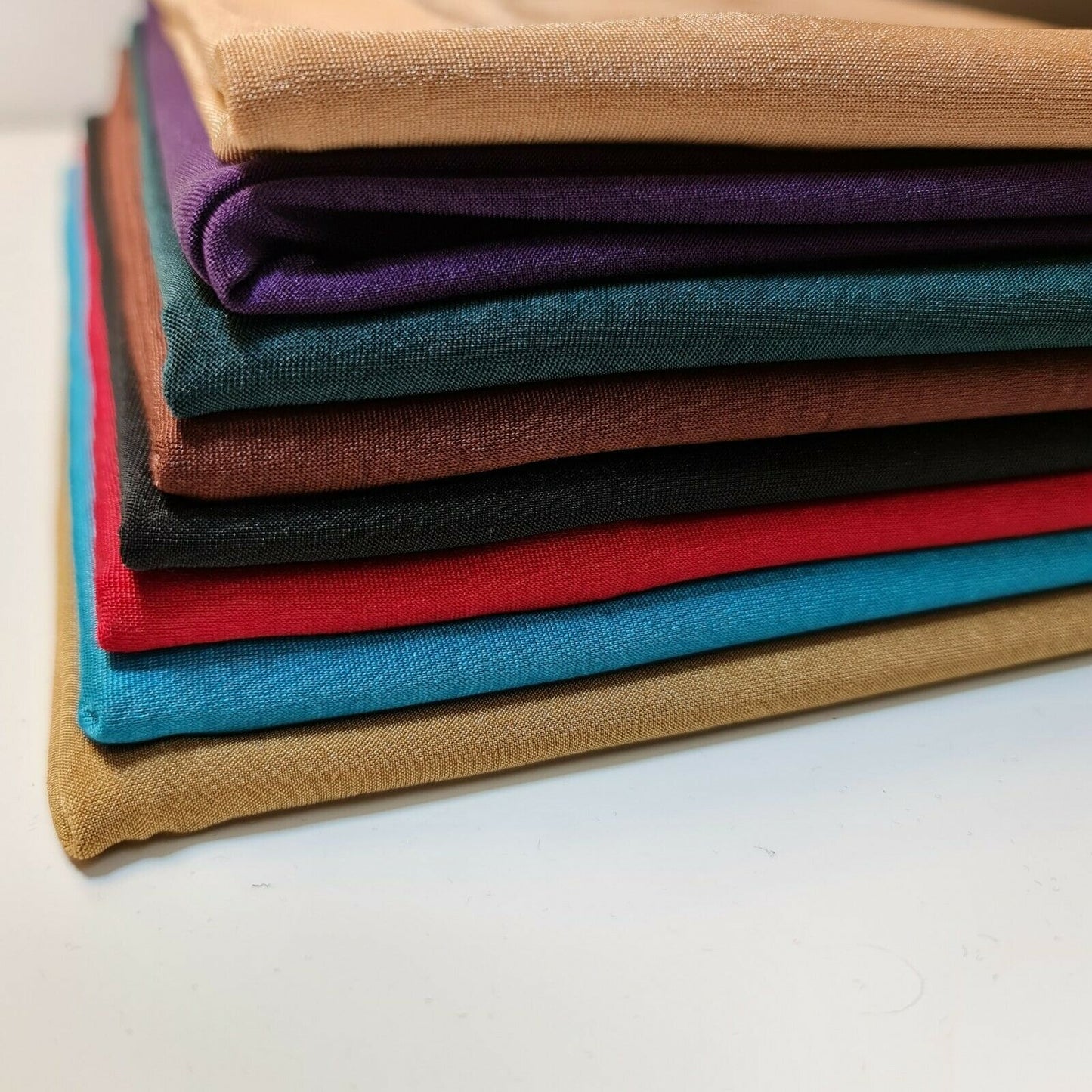 Plain Solid ITY Jersey Fabric – 58" Wide Nylon Lycra 4-Way Stretch Spandex Dress & Swim Material