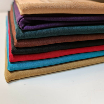 Plain Solid ITY Jersey Fabric – 58" Wide Nylon Lycra 4-Way Stretch Spandex Dress & Swim Material