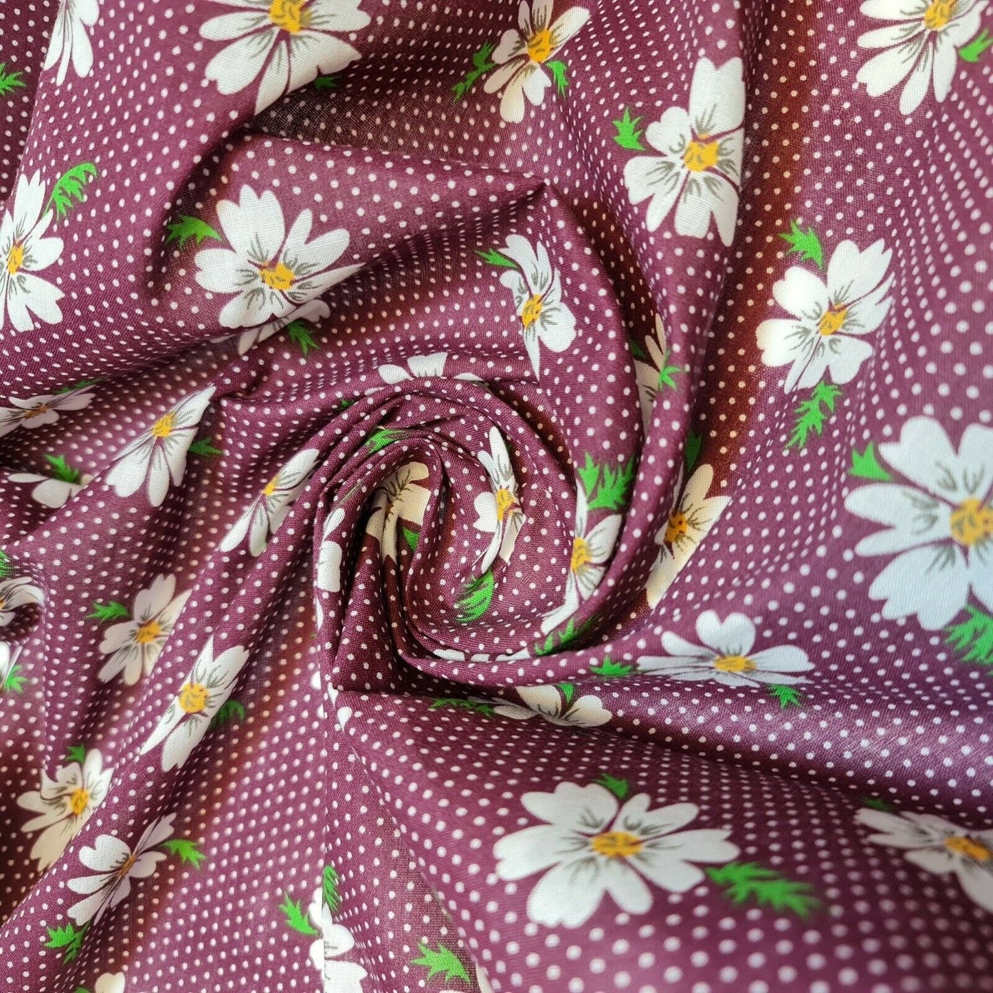 Printed Polycotton Fabric – 44" Wide – Floral, Animal, Nautical, Stars, Stripes, Fruit & Seasonal Craft Material by the Metre