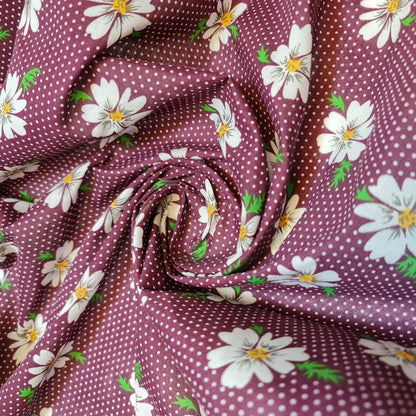 Printed Polycotton Fabric – 44" Wide – Floral, Animal, Nautical, Stars, Stripes, Fruit & Seasonal Craft Material by the Metre