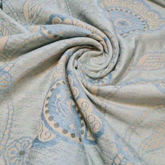 Vintage Village Chenille Deco Jacquard Fabric | 140cm (55") Wide Cushion, Curtain & Upholstery Material – Sold by the Metre