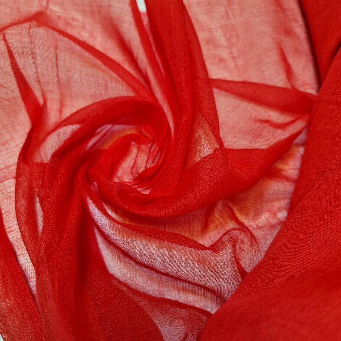 100% Cotton Muslin Fabric – Sheer Gauze Plain Weave for Dress Lining, Crafts & Cheesecloth