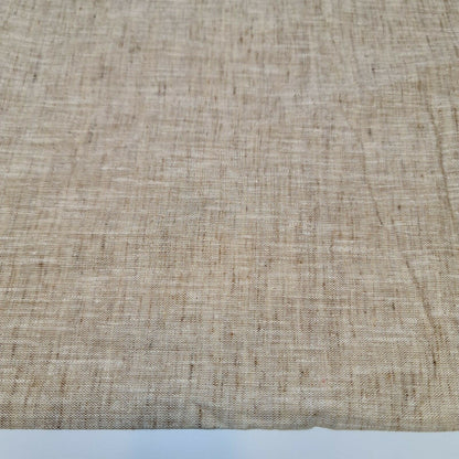 Melange Linen-Look Khadi Cotton Fabric – 44" Wide Soft Plain Material for Dress, Craft & Curtains